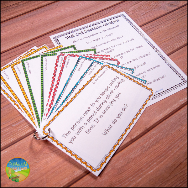 social problem-solving scenario cards