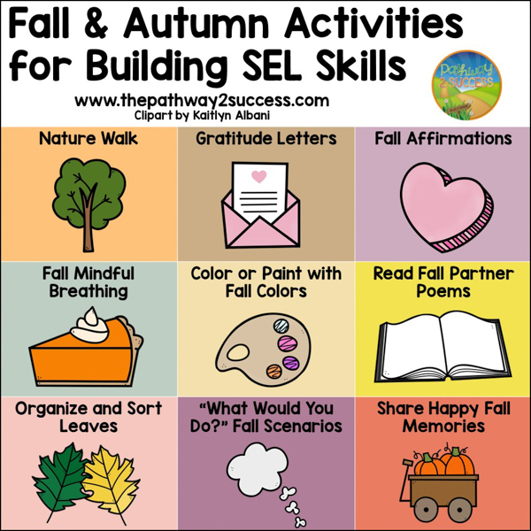 Fall activities for building social emotional learning skills