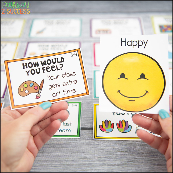 Talk about feelings with young children.