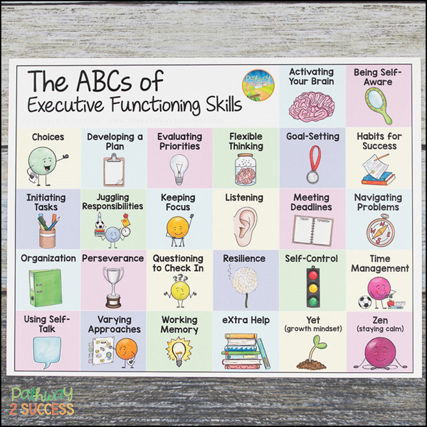 Target one executive functioning skill a day.