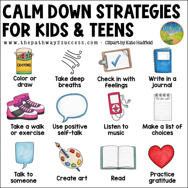 Calm-down strategies for kids and teens