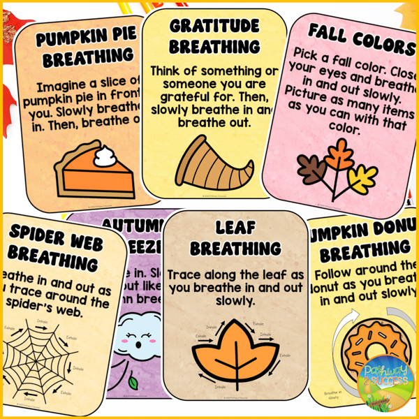 SEL fall activity: use fall mindful breathing exercises