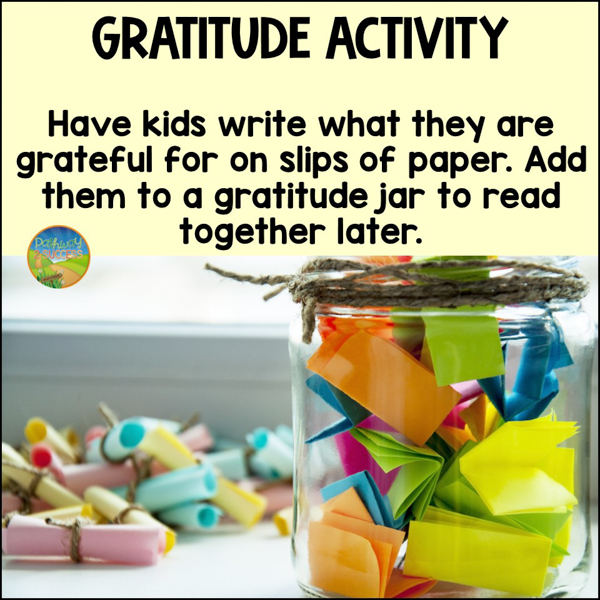 Use a gratitude jar to record what you are grateful for!
