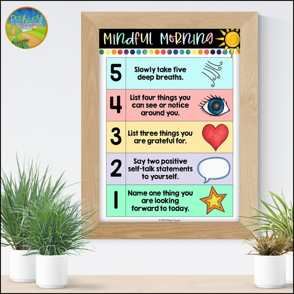 mindfulness 5-4-3-2-1 activity
