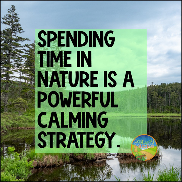 spending time in nature is a powerful calming strategy