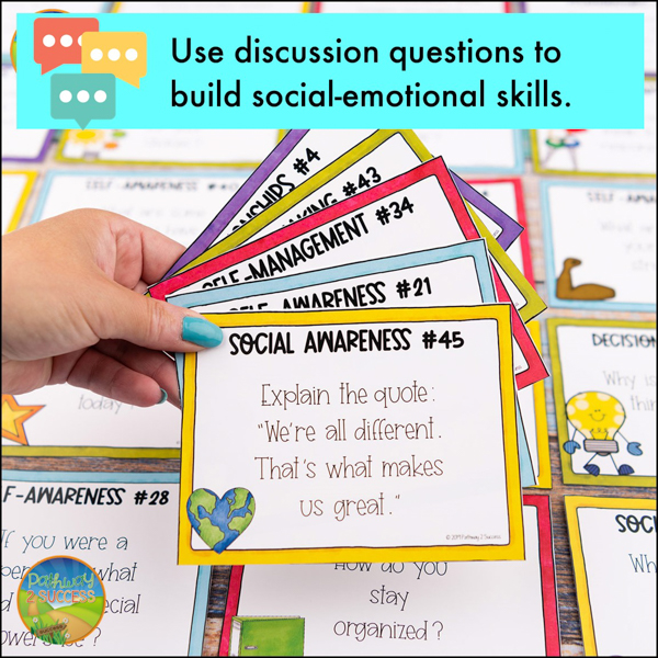 use discussion questions to build social-emotional learning skills