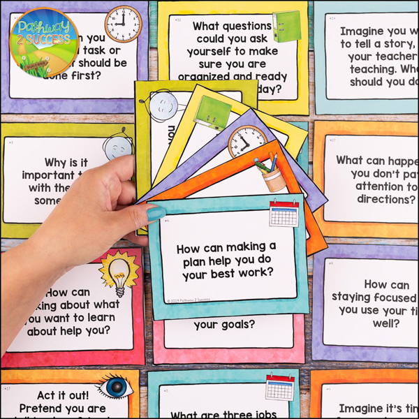 Executive Functioning Task Cards for Elementary Students Grades 3-5