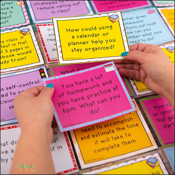 Executive Functioning Task Cards for Middle and High School Students