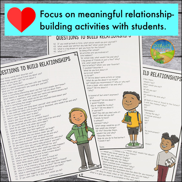 relationship-building questions for teachers and students