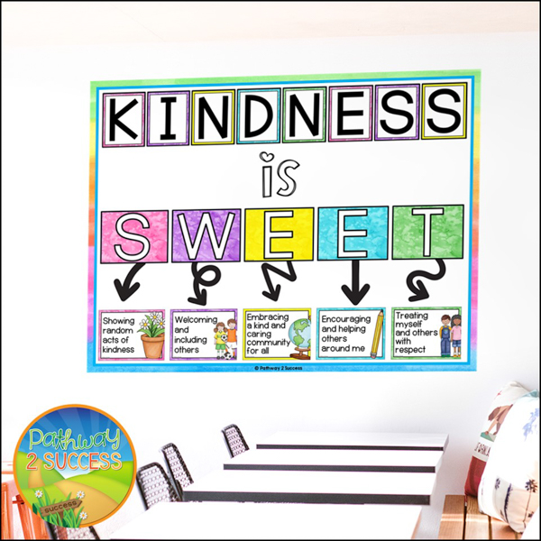 Kindness bulletin board "Kindness is sweet!"
