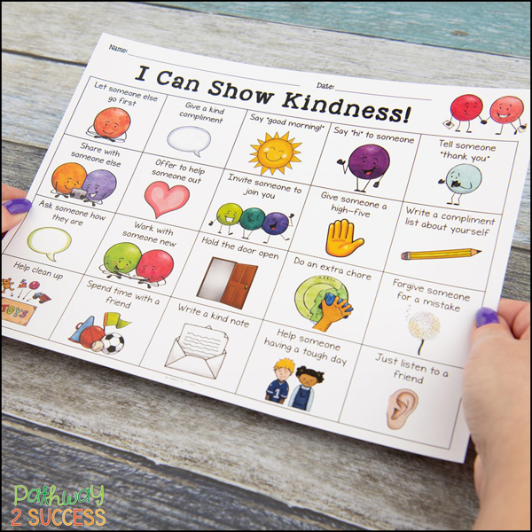 Begin a kindness challenge to encourage a kinder community
