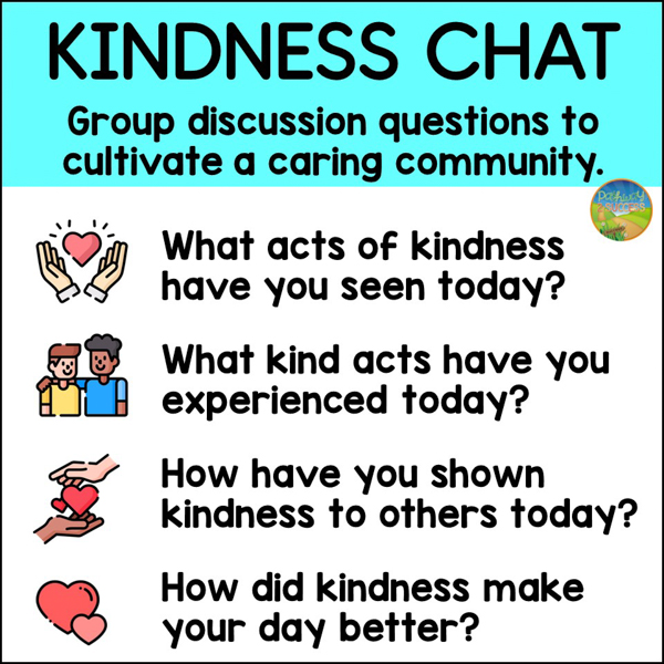 Kindness chat questions to cultivate a kinder community