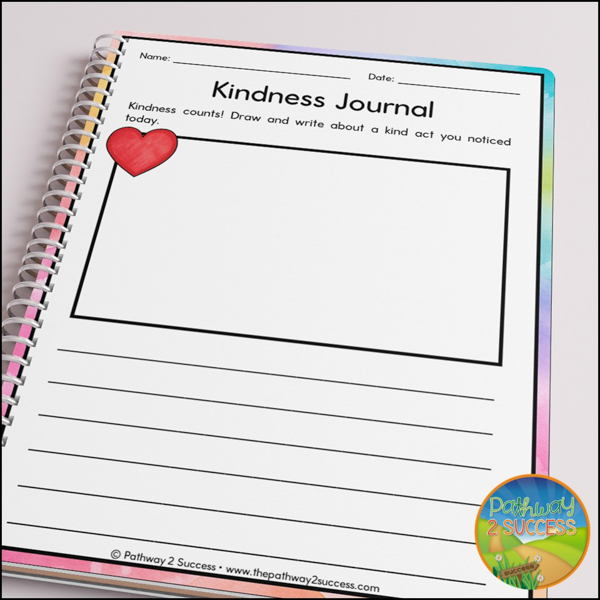 Use a free kindness journal to encourage random acts of kindness throughout the year