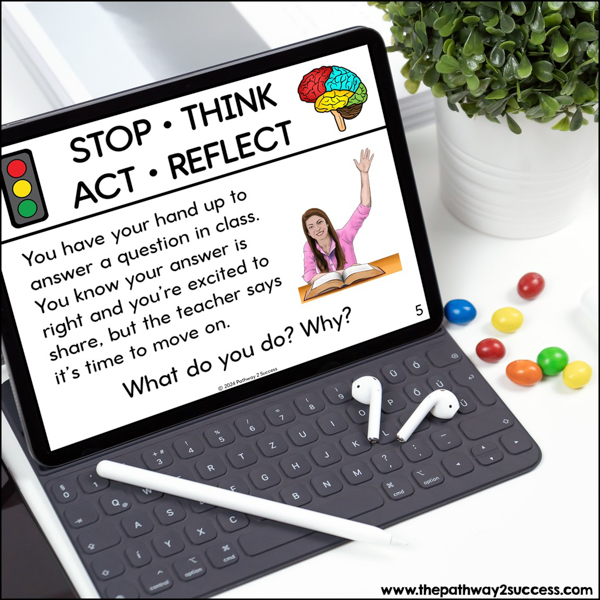 stop and think questions for middle and high school kids