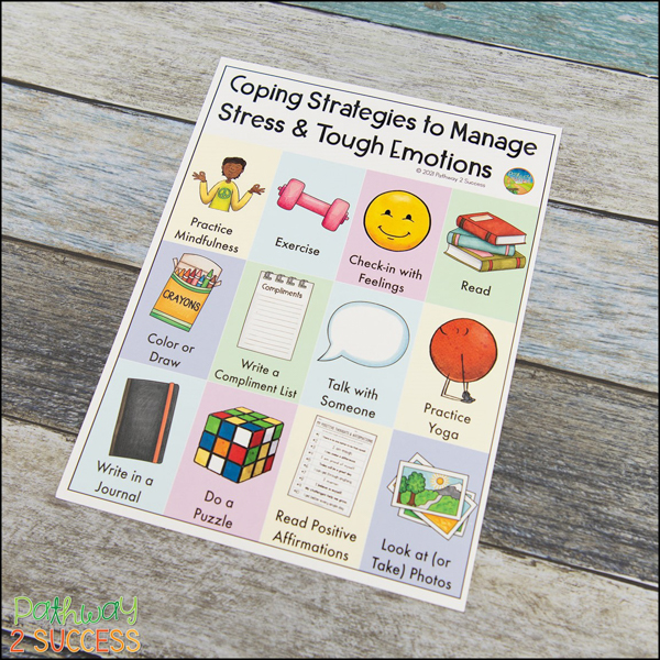 free coping strategies visual poster