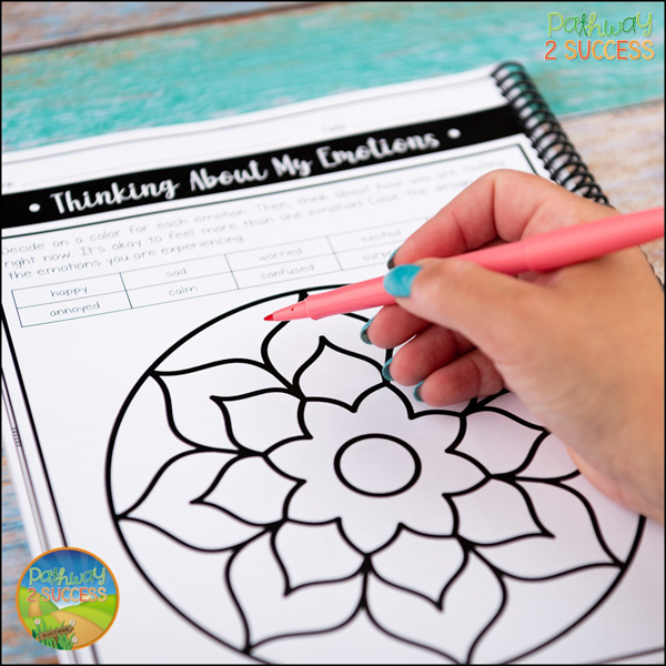 Mindfulness journal activities for help kids feel calm and focused
