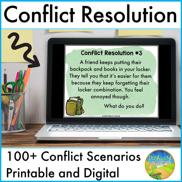 Conflict resolution scenarios activity for kids and teens