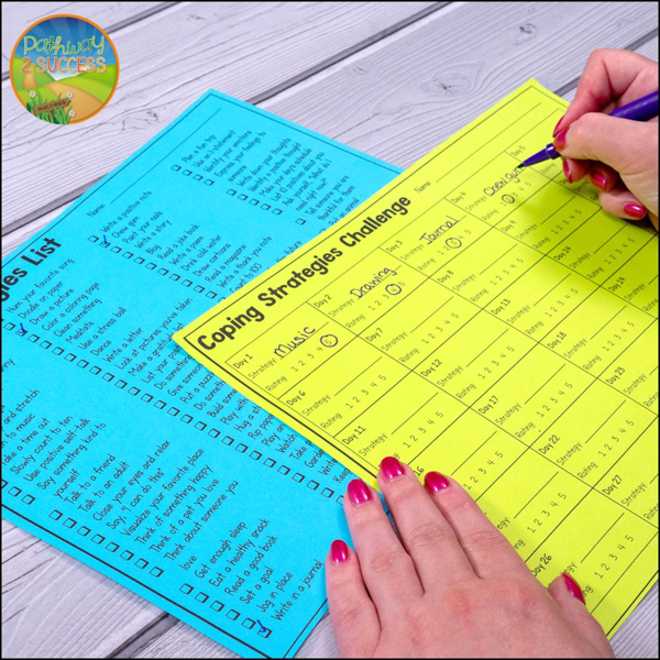 free coping strategies challenge to strengthen self-regulation skills at the end of the school year