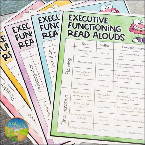 executive functioning read alouds list