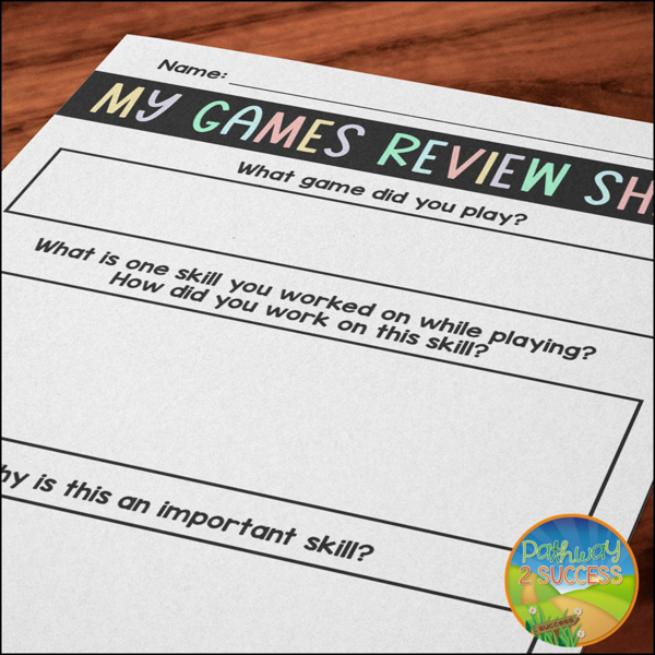 games to build social skills free poster and worksheet