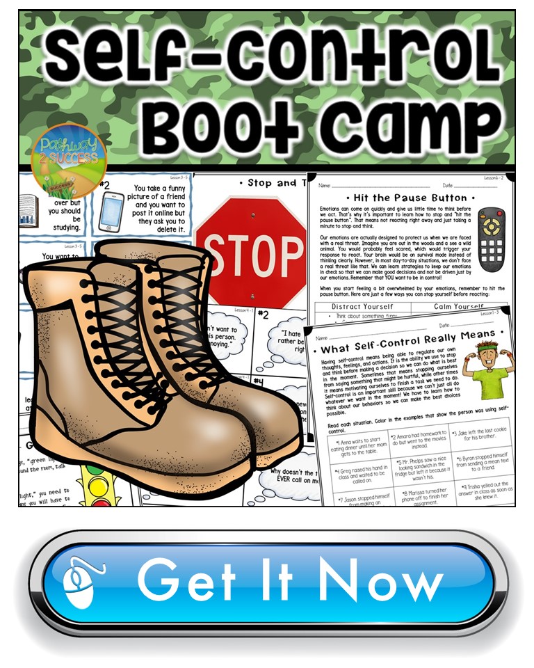 Self-Control Boot Camp Lessons and Activities