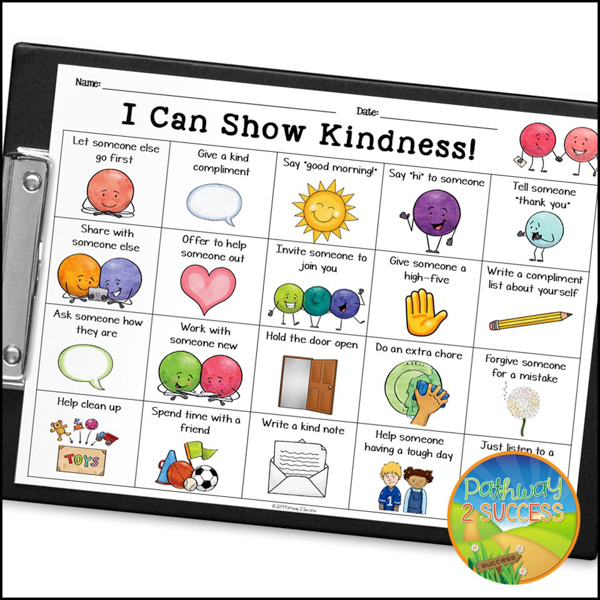 free kindness challenge activity