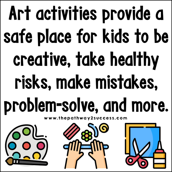 Art activities provide a safe place for kids to boost executive functioning skills