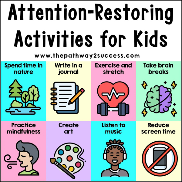 attention-restoring activities for kids and teens (in the classroom and at home!)