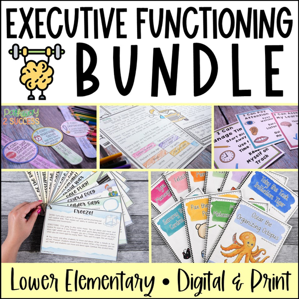 Executive functioning skills activities and lessons designed for elementary kids