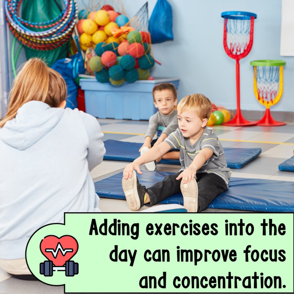 Add daily exercise into your routine to build focus and attention skills