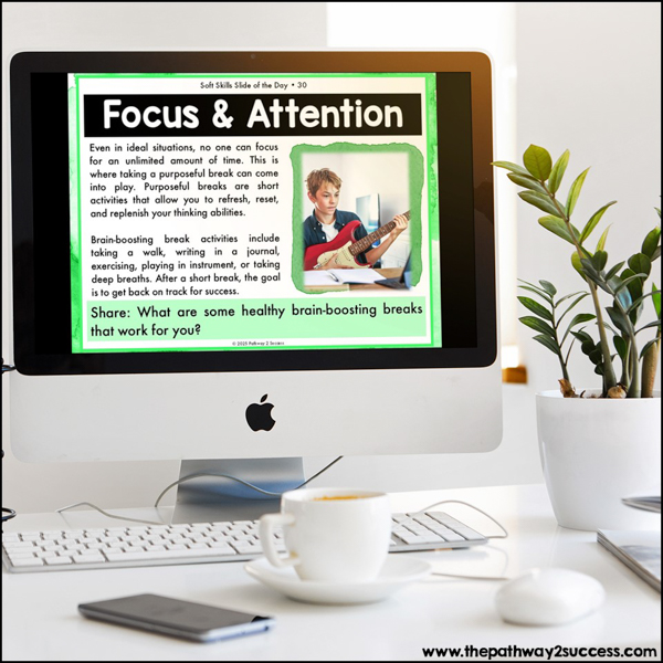 Focus and attention skills help us learn, connect with others, and achieve our goals.