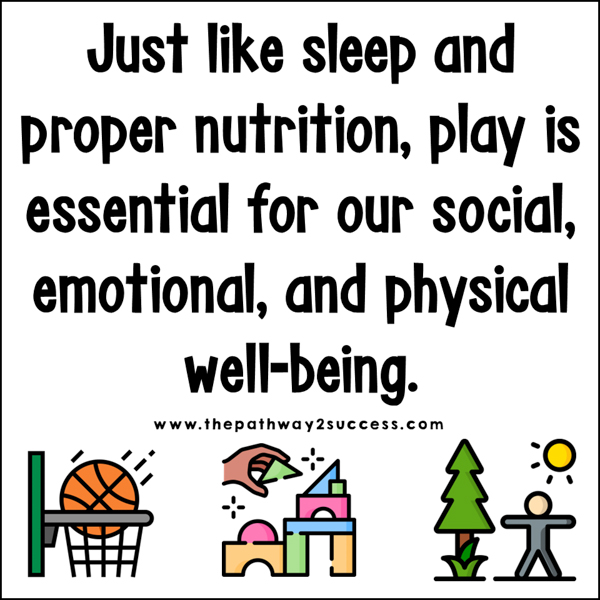 Just like sleep and good nutrition, play is essential for our social, emotional, and overall well-being.