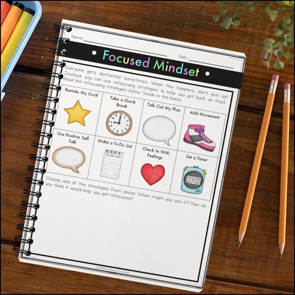 Use journal writing as an opportunity to build focus and attention skills.
