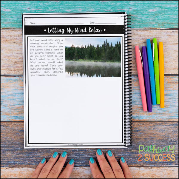 mindfulness journal for kids and teens to help build focus and calm