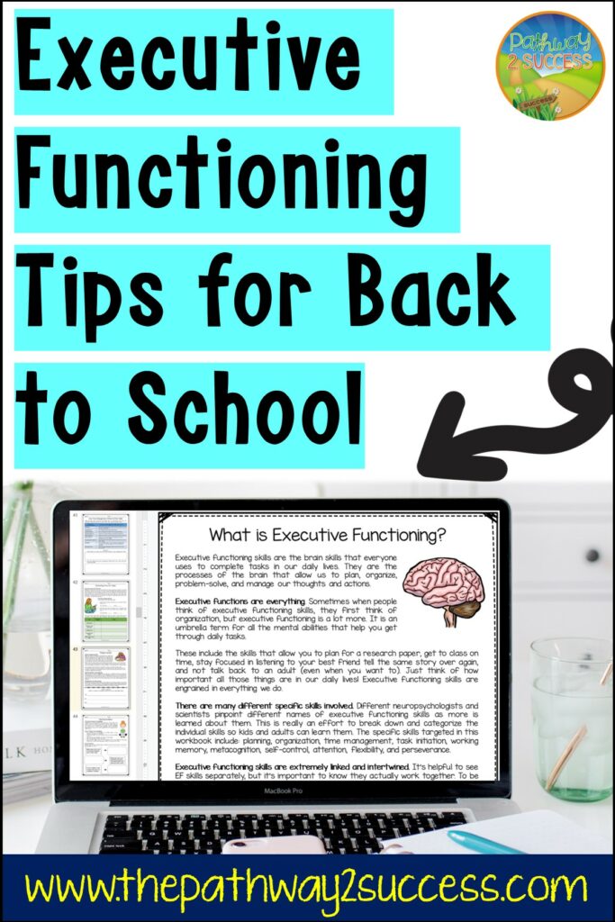 Executive functioning skills tips for back to school kids and teens in the classroom