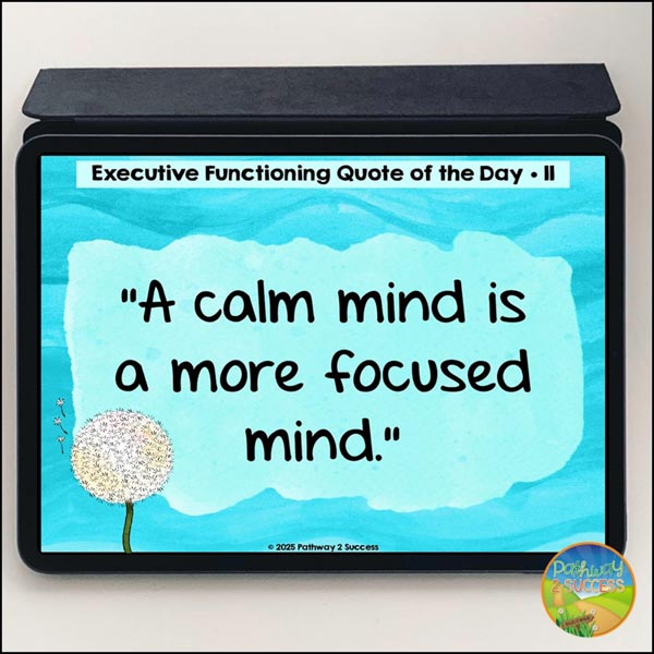 Using Quotes to Build Executive Functioning Skills