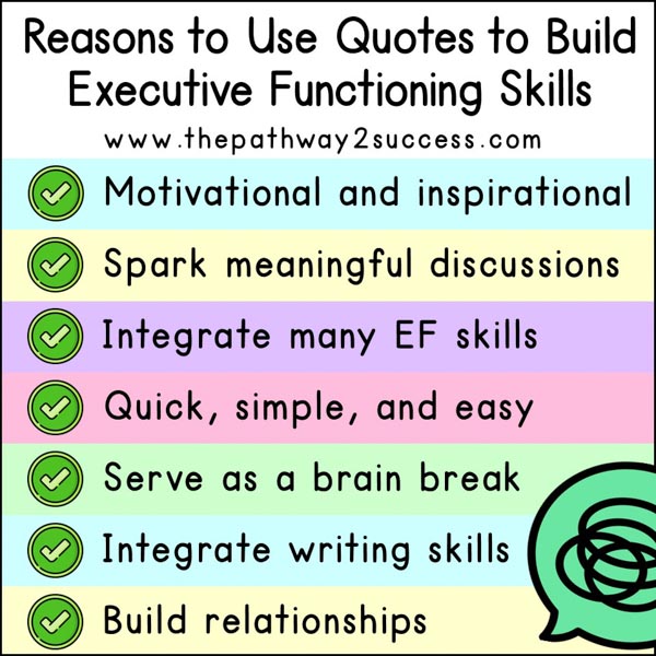 Using Quotes to Build Executive Functioning Skills