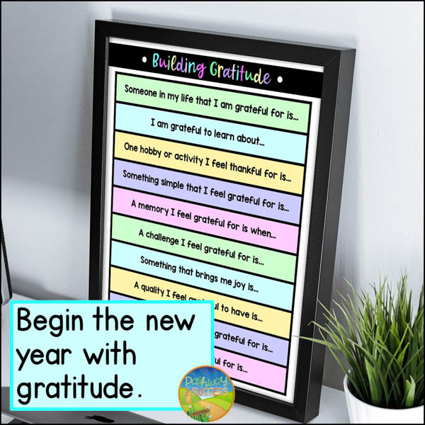 free gratitude sentence starters for kids and teens