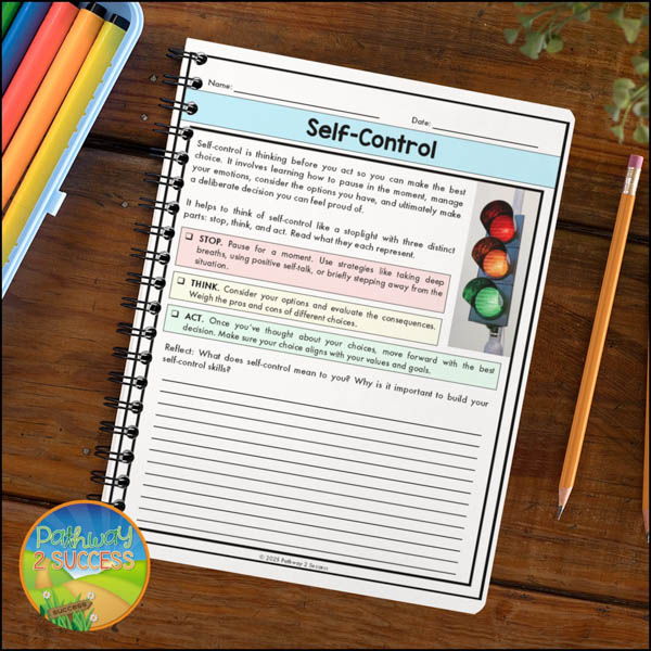 Research-based social-emotional learning journal for teens