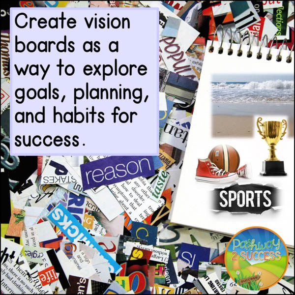 Use vision boards at the start of a new year to build executive functioning skills