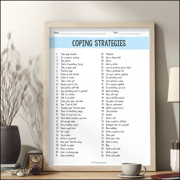 coping strategies list for self-regulation