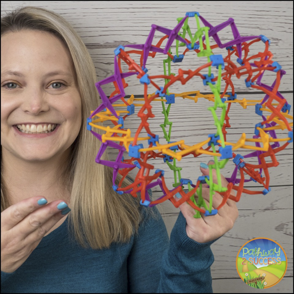 Use a hoberman sphere to encourage slow breathing