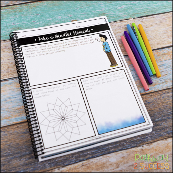 use a mindfulness journal for kids and teens