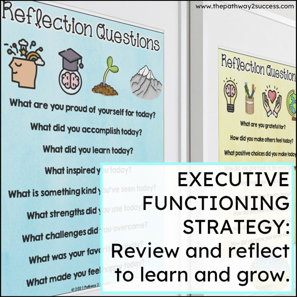 executive functioning strategy: review and reflect
