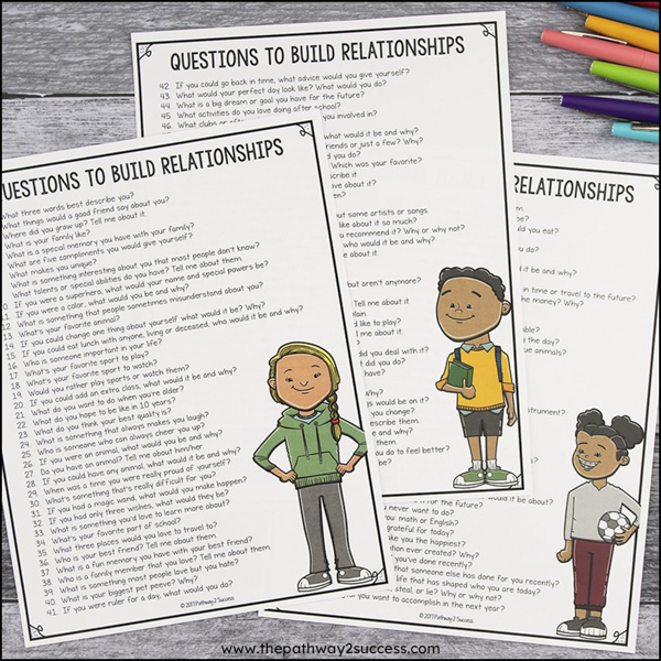 questions to help build relationships with kids and teens