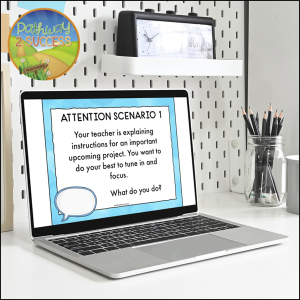 Attention scenarios to build focus and concentration skills