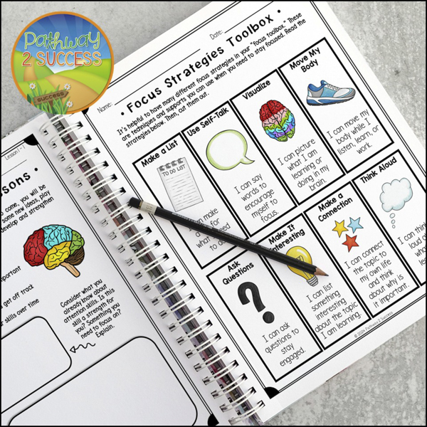 Help kids and teens build their individual focus strategies toolbox