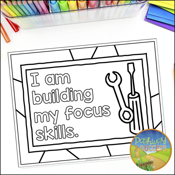 Free focus coloring worksheets for kids and teens