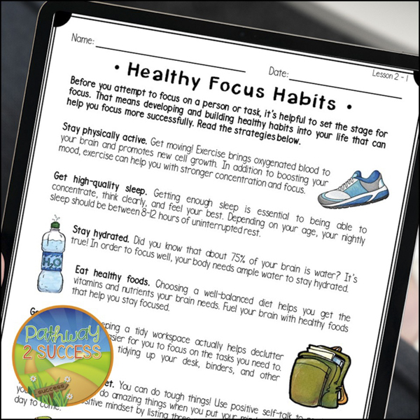 Teach healthy focus habits to kids and teens